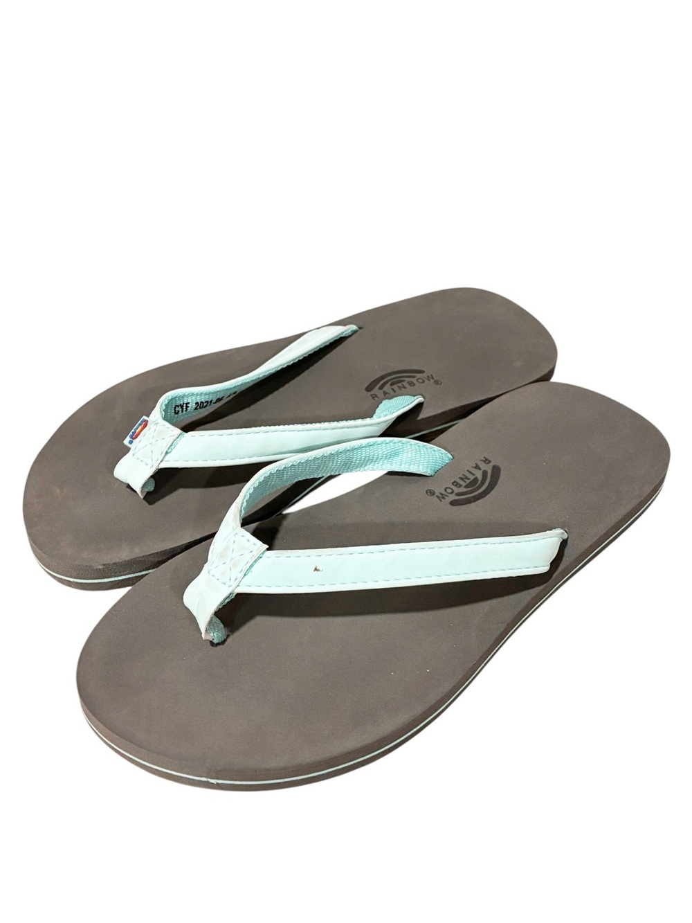Rainbow‎ Kids The Grombow Soft Rubber Top Sole Flip Flop Sandal Size 4/5